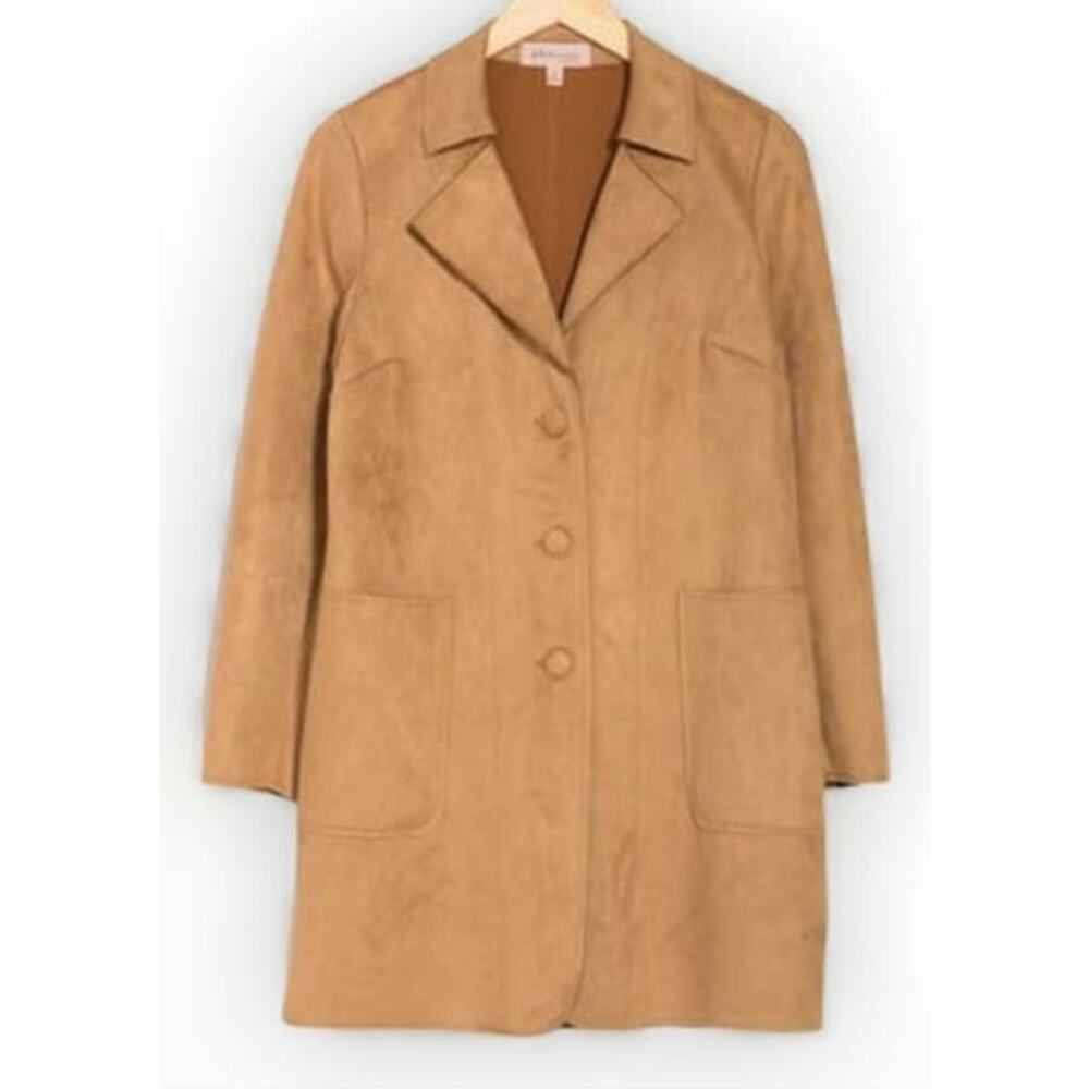 Philosophy Republic Clothing Faux Leather Jacket Size Medium in Cedar NWT